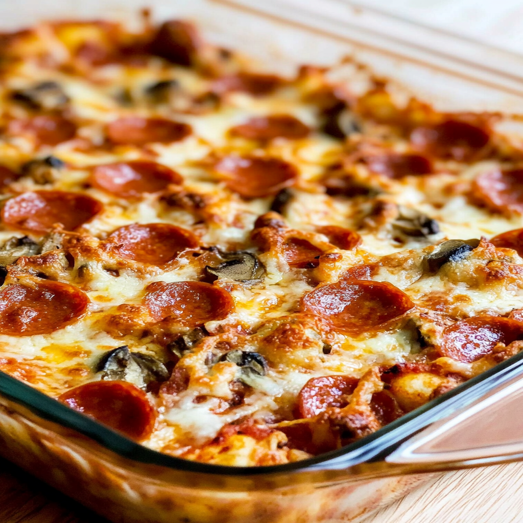 Low Carb Pizza Casserole