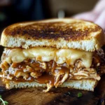 BBQ Chicken Grilled Cheese Sandwich