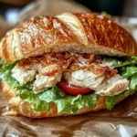 Chicken Caesar Croissant Sandwich