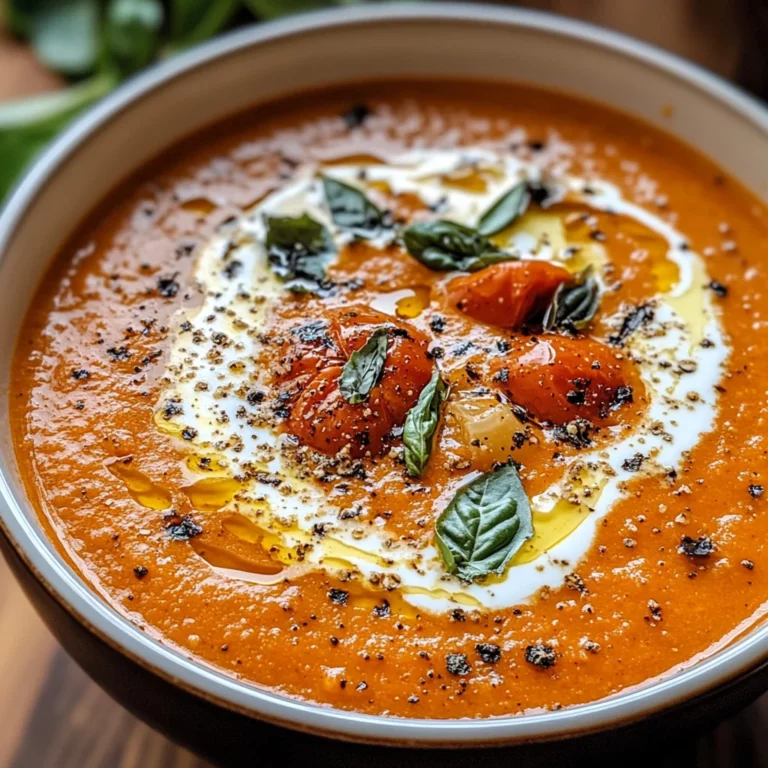 Creamy Roasted Garlic Tomato Soup