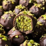 Dubai Chocolate Balls with Pistachio Kunefe Filling