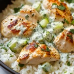 Dump-and-Bake Chicken Tzatziki with Rice Recipe
