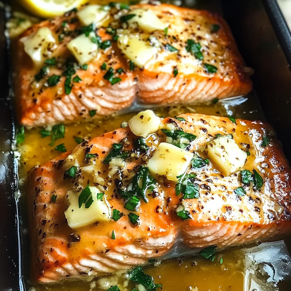 Garlic Butter Baked Salmon