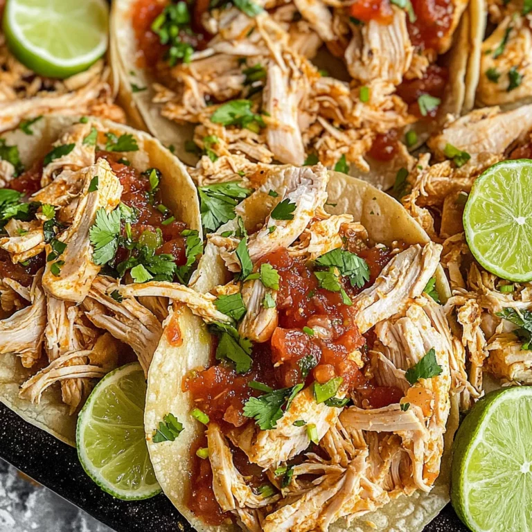 Healthy Crockpot Chicken Tacos