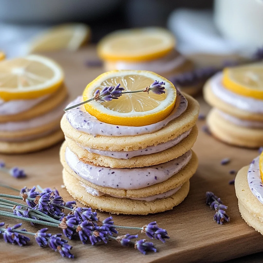 Lemon Lavender Sandwich Cookies Recipe