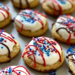 Patriotic Thumbprint Cookies with Icing