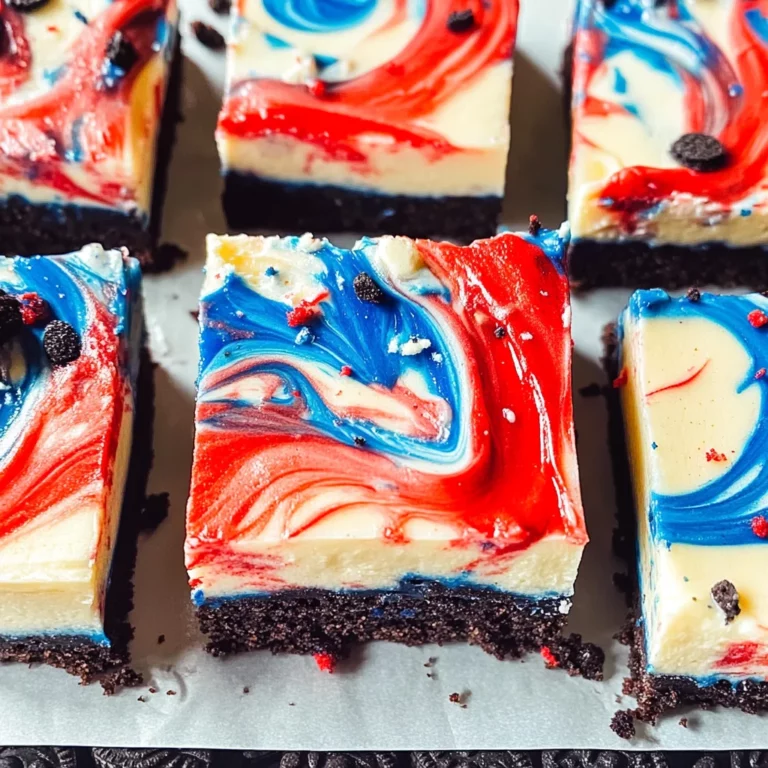 Red White and Blue Cheesecake Bars Recipe