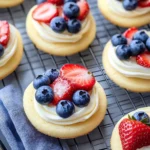 Red White and Blue Mini Fruit Pizzas