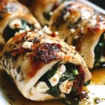 Rolled Up Chicken with Feta, Spinach, and Sun-Dried Tomatoes