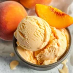 peach ice cream