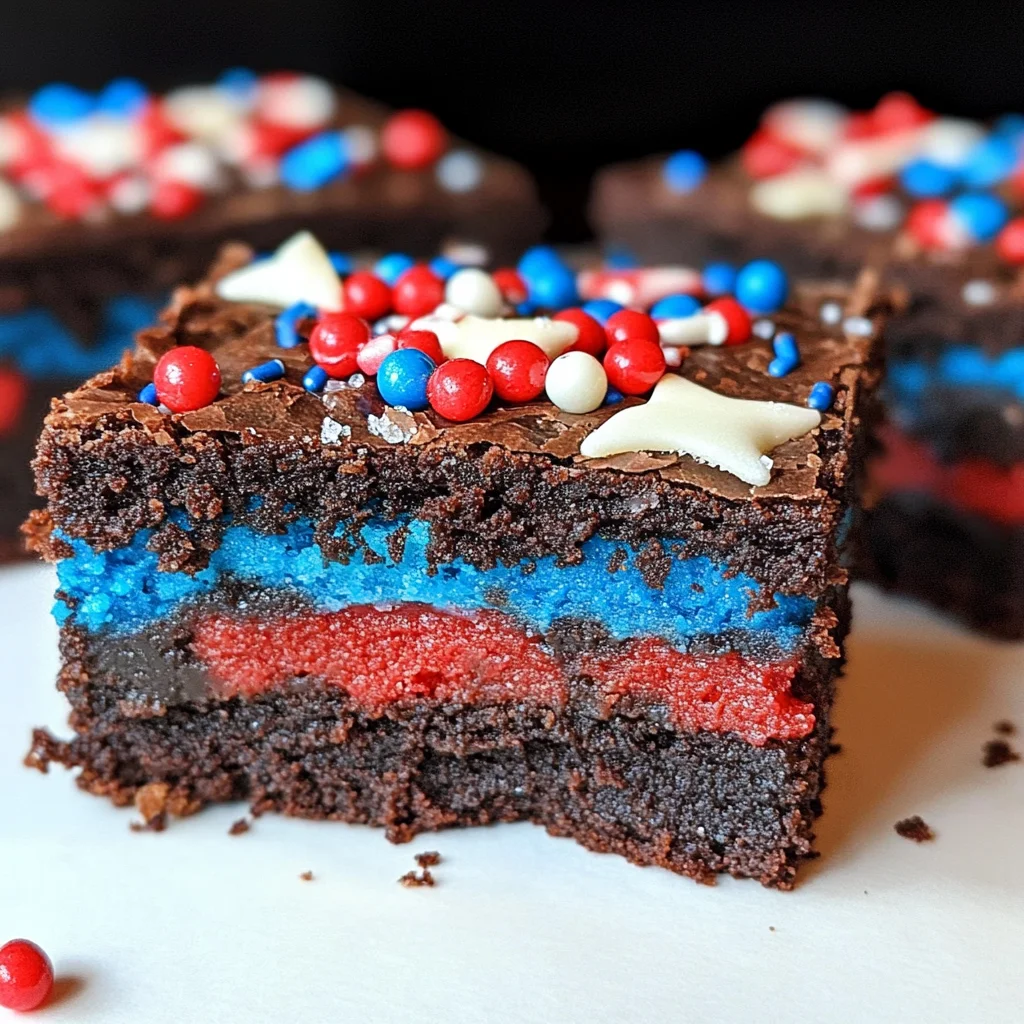 4th of July Brownies