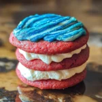 4th of July Cake Mix Whoopie Pie
