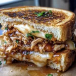 BBQ Chicken Grilled Cheese Sandwich