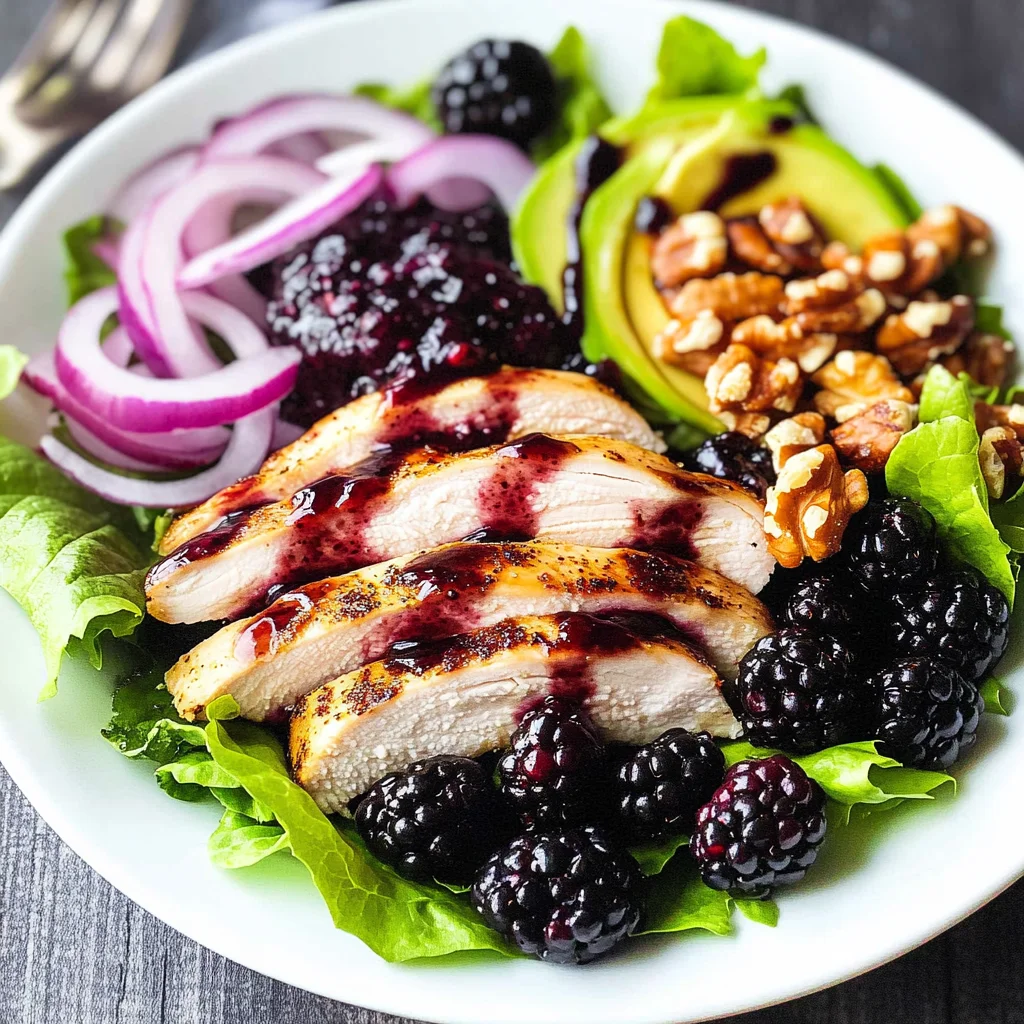 Blackberry Balsamic Chicken Salad