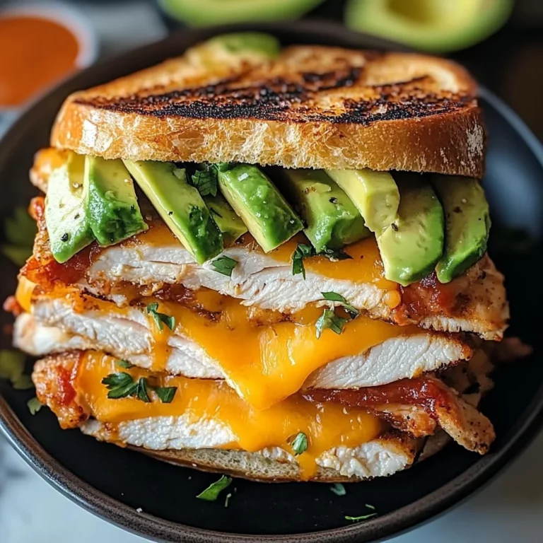 Chicken Avocado Melt Sandwich