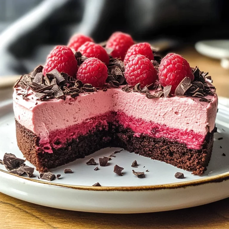 Chocolate Raspberry Mousse Cake Recipe