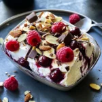 Chocolate, honey and red berry parfait