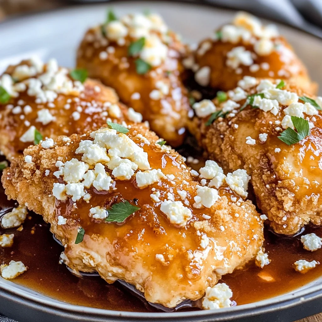 Crispy Hot Honey Feta Chicken Recipe
