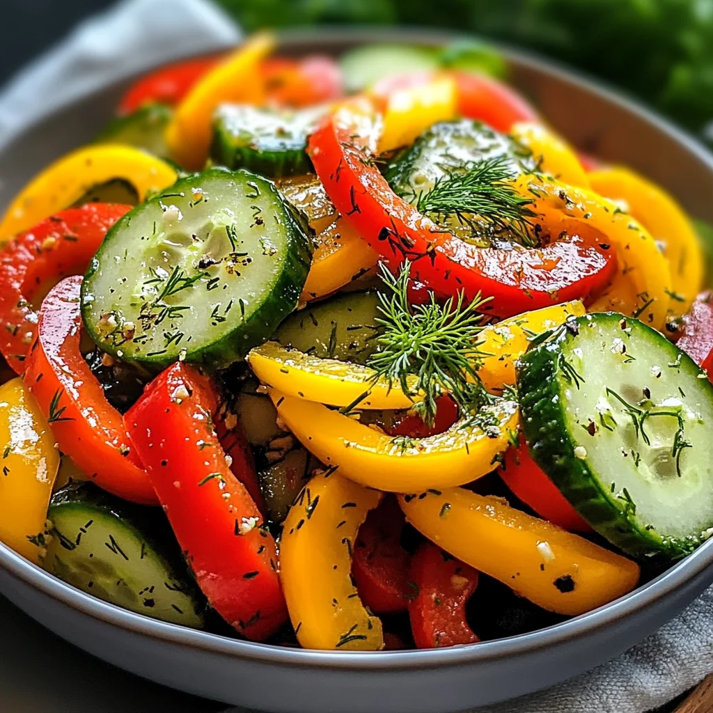 Cucumber Sweet Pepper Salad