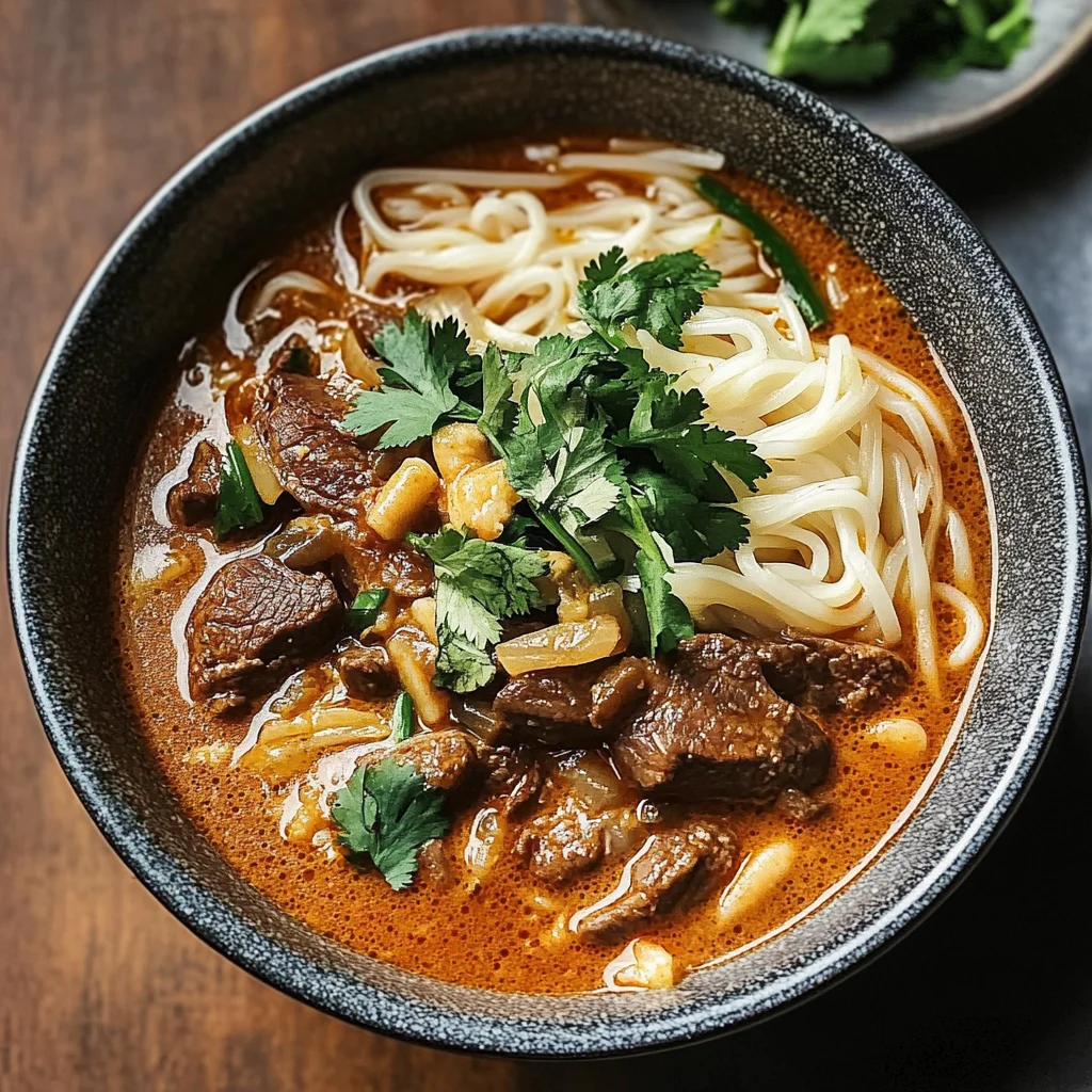 Delicious Satay Beef Noodle Soup Recipe