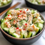 Easy California Roll Cucumber Salad