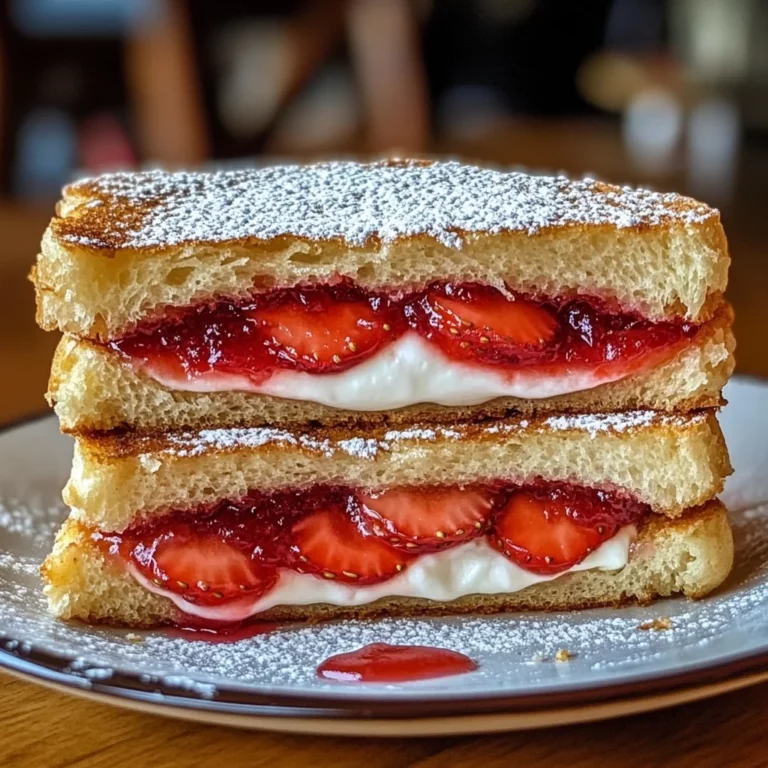 Fried Strawberry Cheesecake Sandwiches