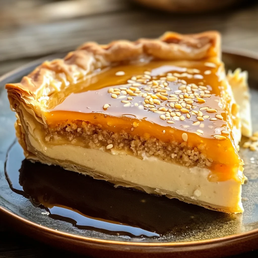 Golden Greek Honey Pie (Melopita)