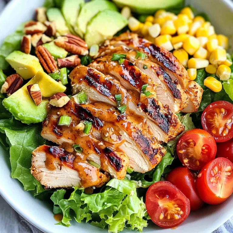 Grilled Chicken Salad & Homemade Sweet Onion Dressing