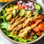 Healthy Burger Bowl - With Special Sauce