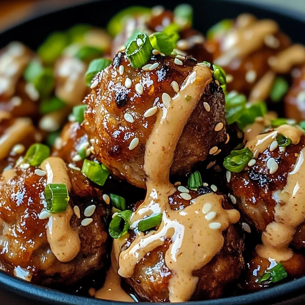Korean BBQ Meatballs with Spicy Mayo Dip: A Flavor-Packed Beginner-Friendly Recipe