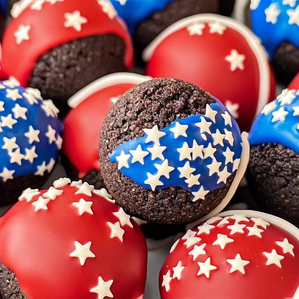 Patriotic Oreo Balls