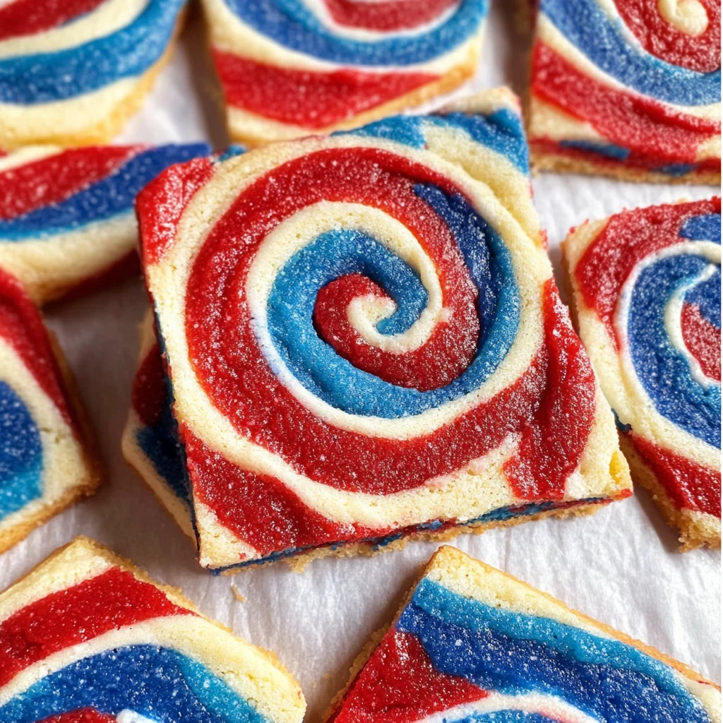 Patriotic Pinwheel Cookies