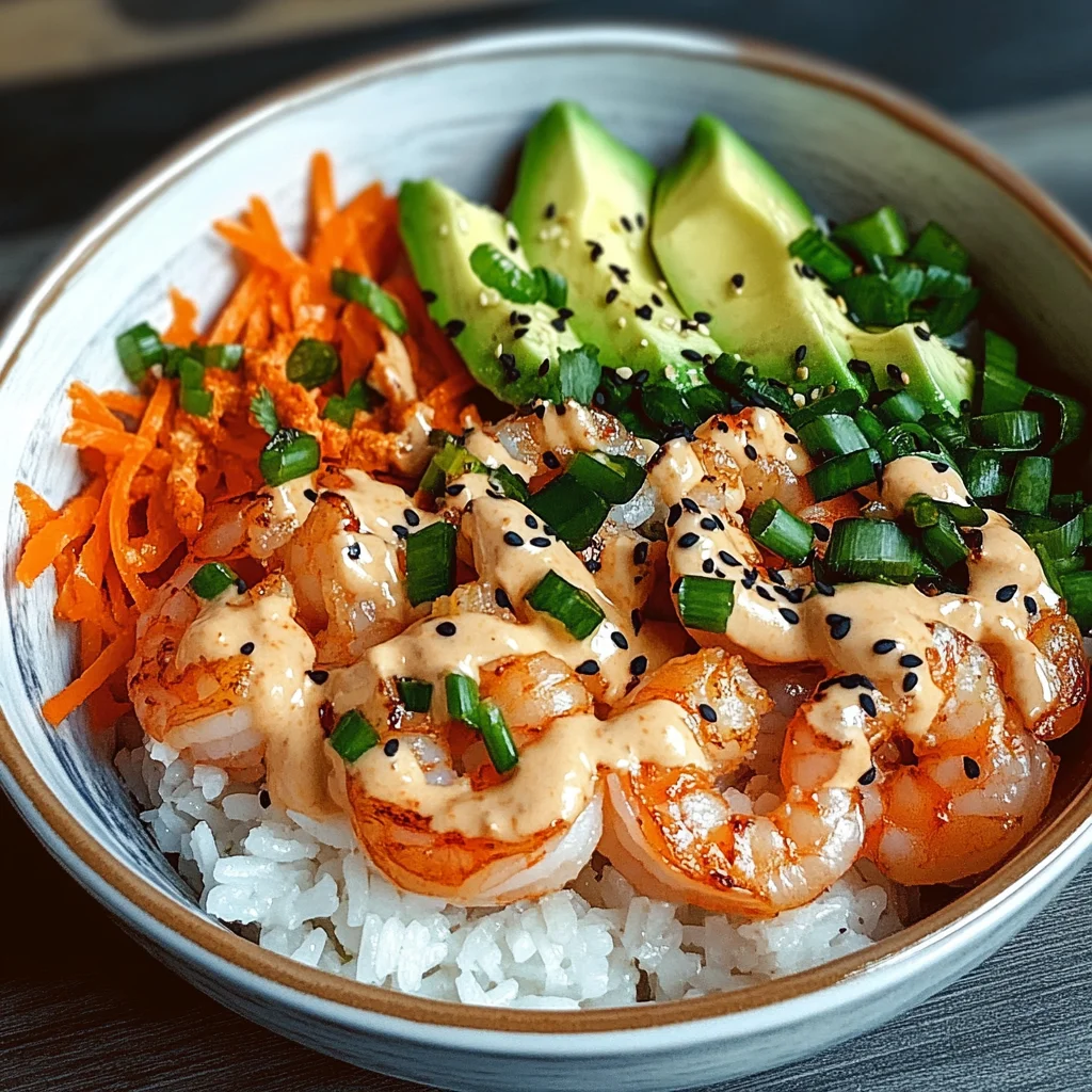 Shrimp Rice Bowls with Spicy Mayo