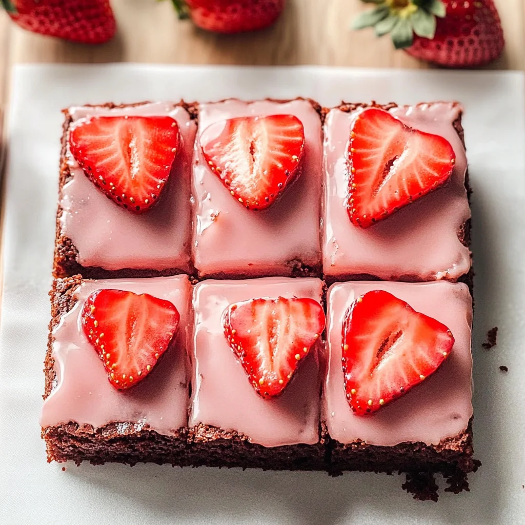 Strawberry Brownies Recipe