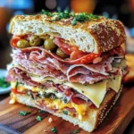 The Classic Italian Muffuletta Sandwich