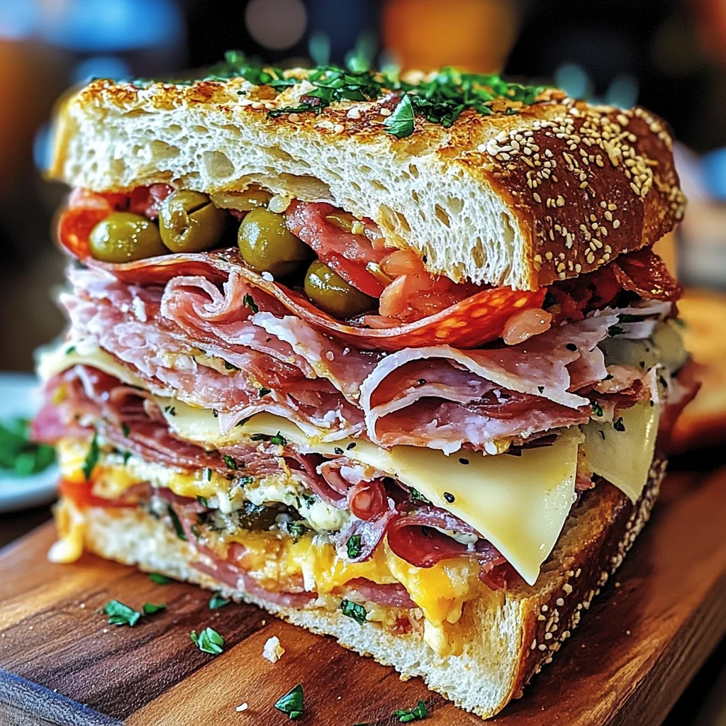 The Classic Italian Muffuletta Sandwich