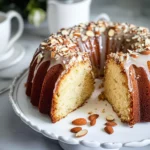 Almond Cake with Amaretto Glaze