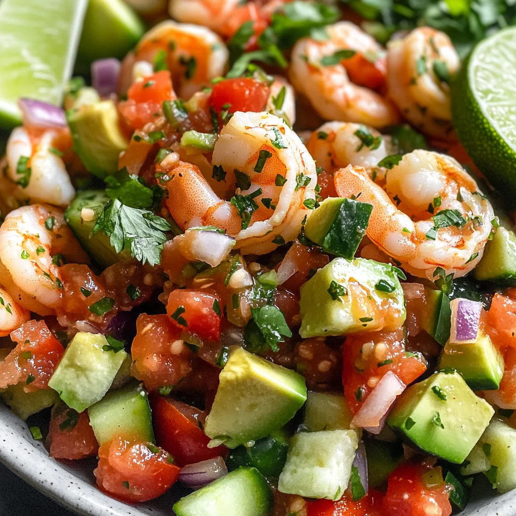 Avocado Salsa Shrimp Salad