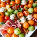 Caprese Melon Salad with Prosciutto and Mozzarella