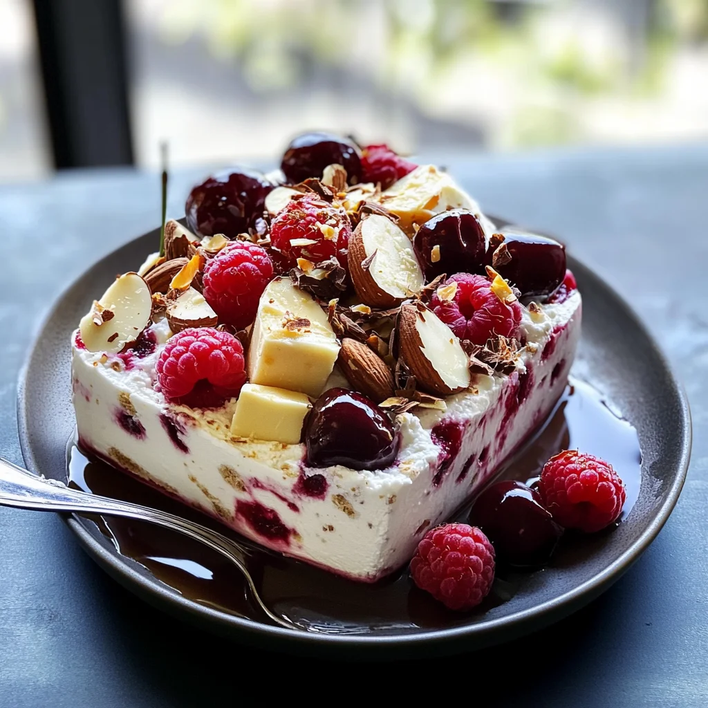 Chocolate, honey and red berry parfait