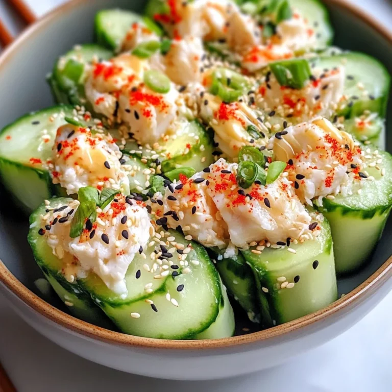 Easy California Roll Cucumber Salad