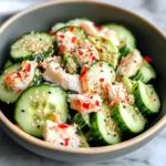 Easy California Roll Cucumber Salad