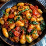 Gnocchi with Chorizo and Creamy Harissa Sauce Recipe