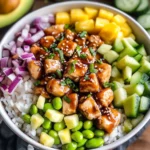 Hawaiian Inspired Chicken Poke Bowl Recipe