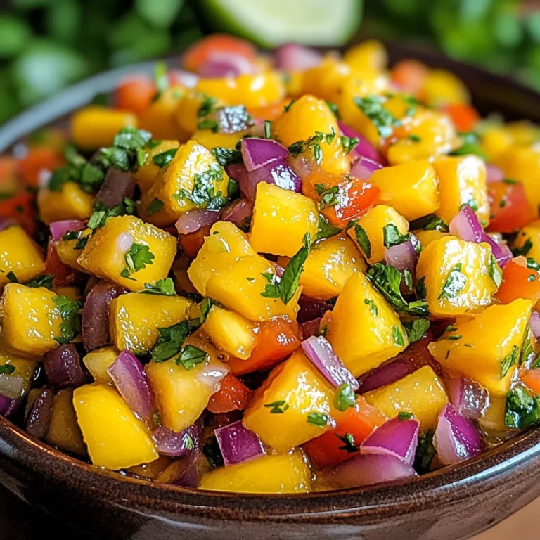 Mango Salsa with Lime: A Refreshing Twist for Your Summer Dishes