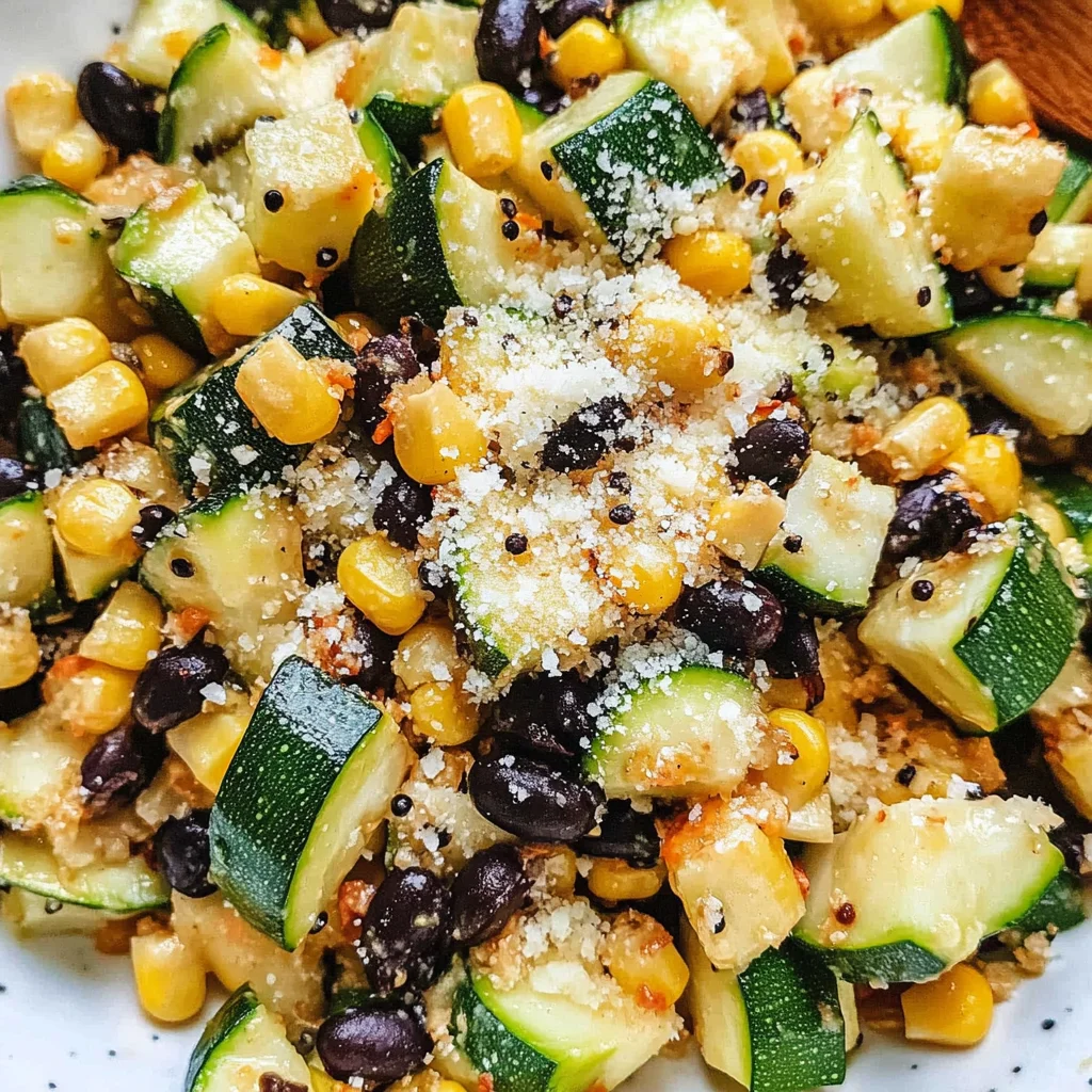 Parmesan Zucchini Corn Salad
