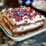 Red White Blue Chocolate Lasagna