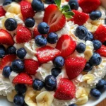 Red White and Blue Cheesecake Salad