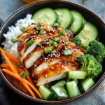 Sticky Chicken Rice Bowls – A Flavorful Bowl Meal