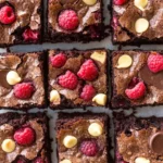 Triple Chocolate Raspberry Brownies